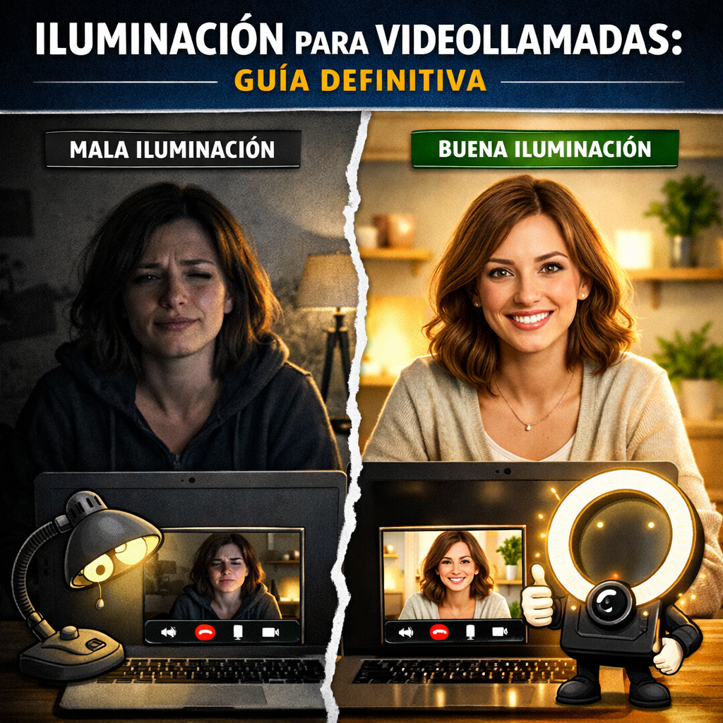 iluminación para videollamadas iluminación para videollamadas